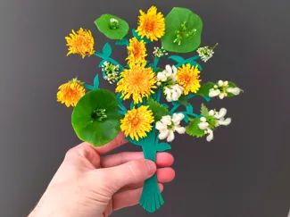 Flower picker collector bouquet