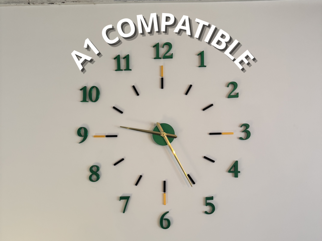 Modern Modular 3D Wall Clock – Customizable Layout