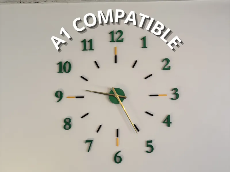 Modern Modular 3D Wall Clock – Customizable Layout