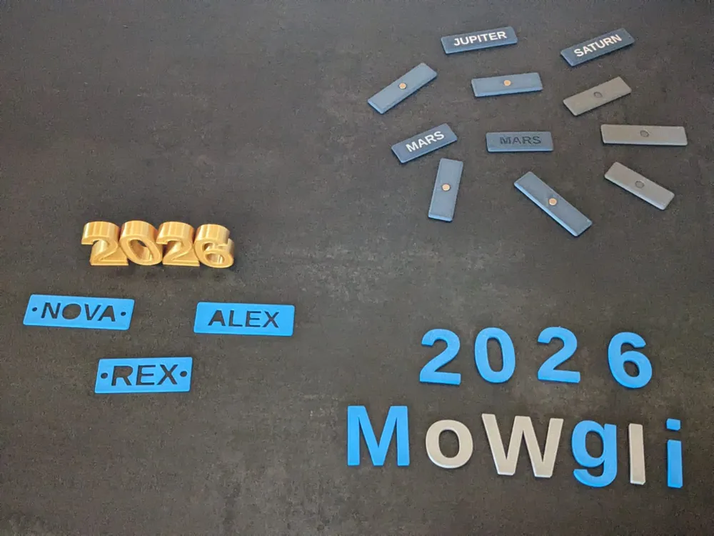 Custom letters, numbers & name tags (OpenSCAD) - Free 3D Print Model ...