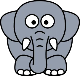 [KCLA] Elephant Keychain