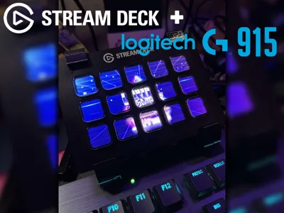 Logitech G915 Stream Deck Mount