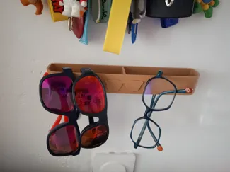 Sunglasses hanger & wall support