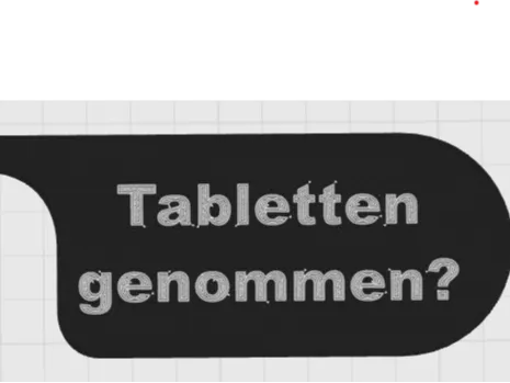 Türschilt Erinnerung Tabletten