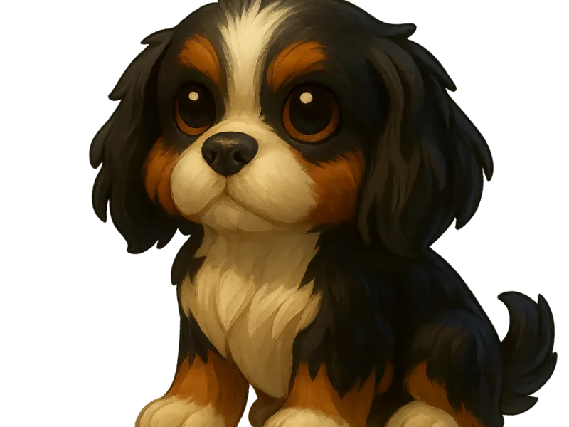 Cute Cavalier King Charles Spaniel