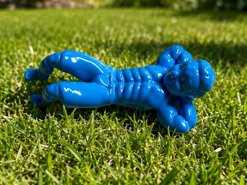 the fit blue man