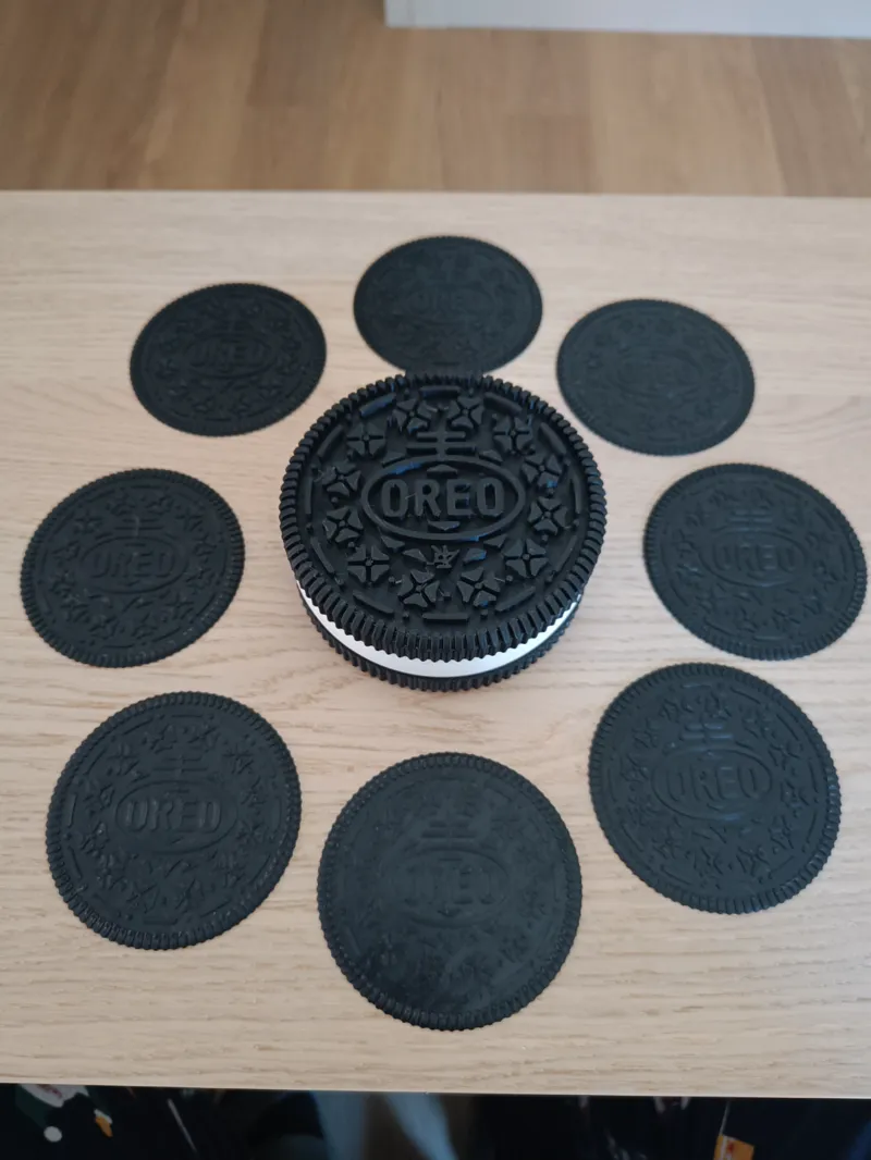 Oreo cookie coaster set