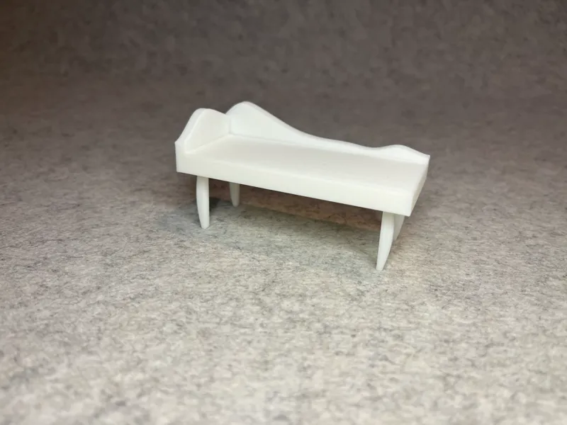 Dollhouse chaise lounge miniature house