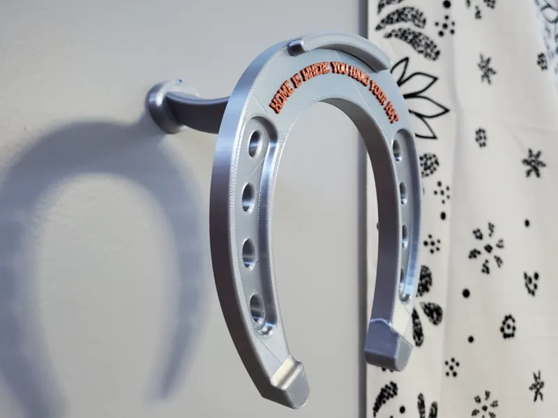 Decorative Cowboy Hat Hanger (Horseshoe)