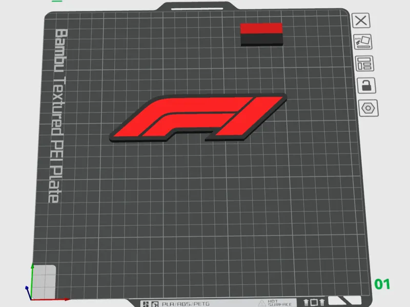 F1 logo fridge magnet