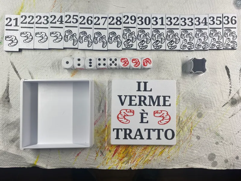 "il verme è tratto" gioco da tavolo