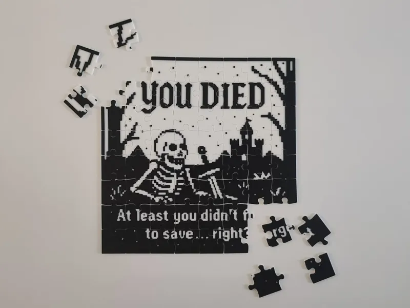 Jigsaw Puzzle "You Died"