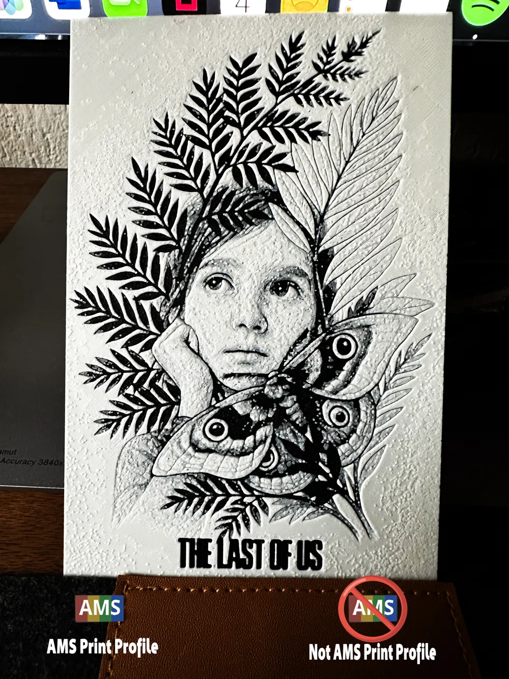 The Last of Us Ellie Young Tattoo Art as Hueforge by 3DRiccardo ...