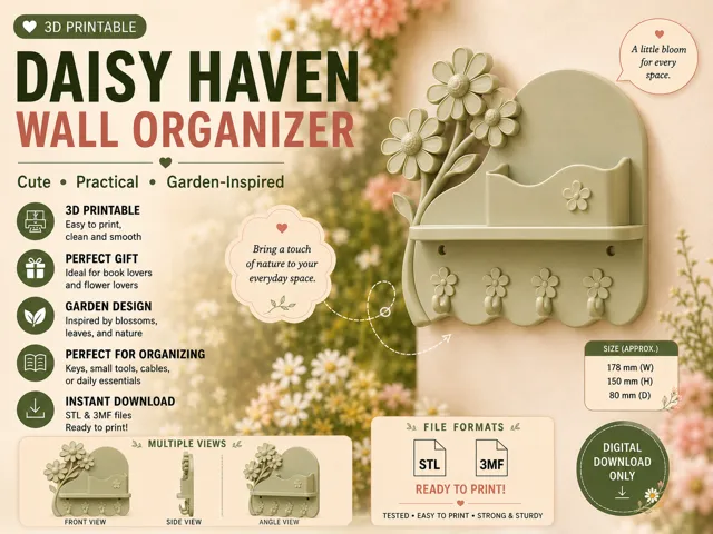 Daisy Haven Wall Organizer