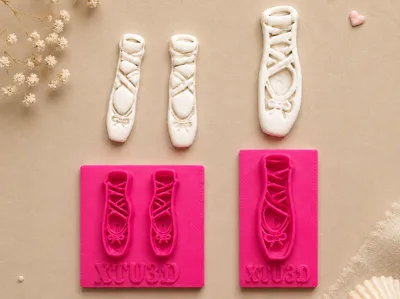 Ballerina shoes polymer clay cutter