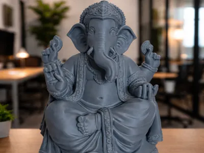 Lord Ganesha Desk Idol | Clean, Detailed FDM Print