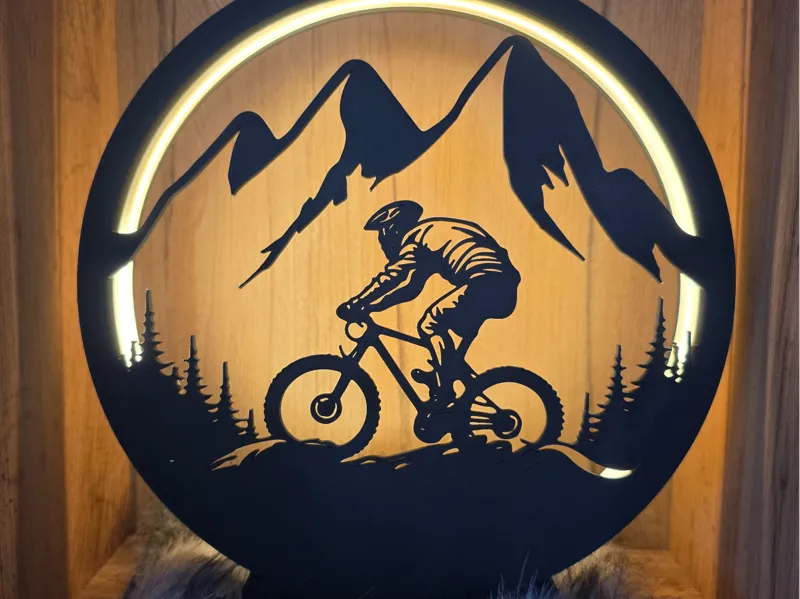 Ringlicht Mountainbike / Radfahrer