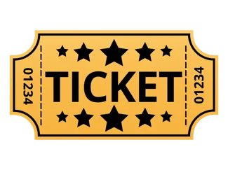 Circus Ticket prop