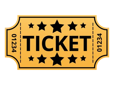 Circus Ticket prop