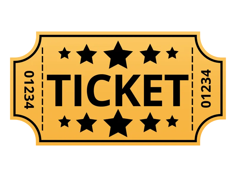 Circus Ticket prop
