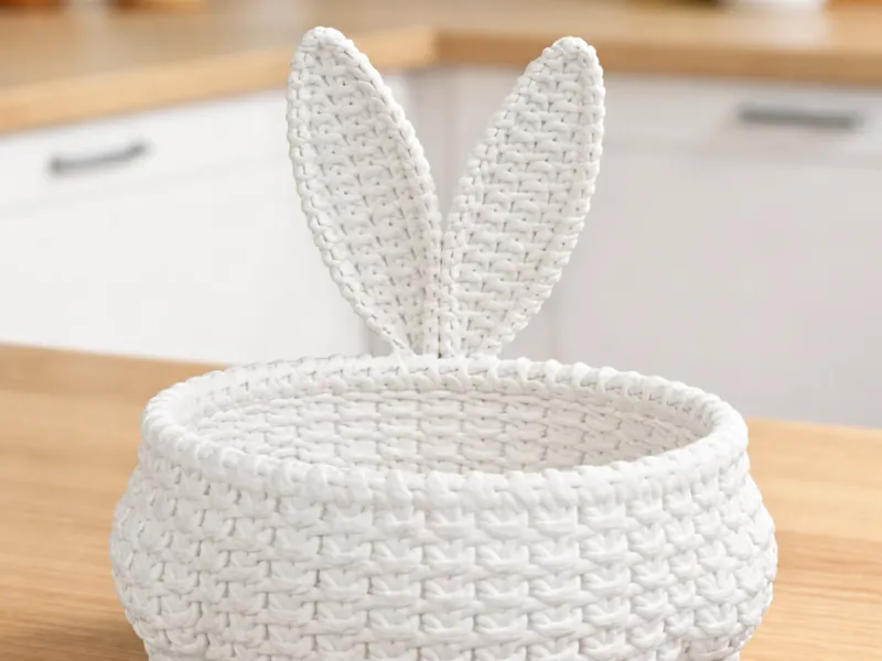Bunny Ear Easter Basket Bowl