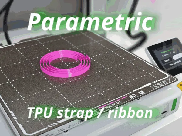 Custom TPU strap / ribbon generator (Parametric) - Free 3D Print Model ...