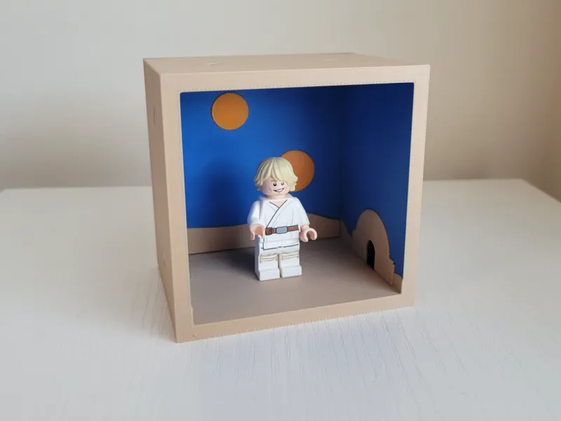 Minifigure Diorama Display Tatooine Horizon