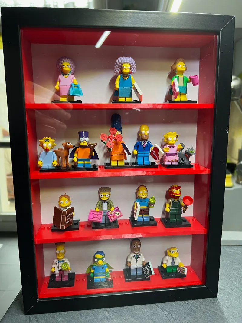 Minifigures Brick Display Stand for Ikea Frame