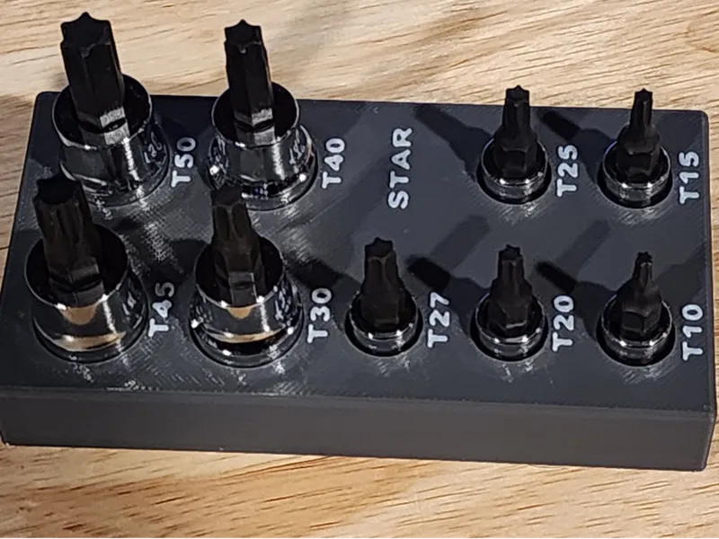 Star / Torx bit socket holder