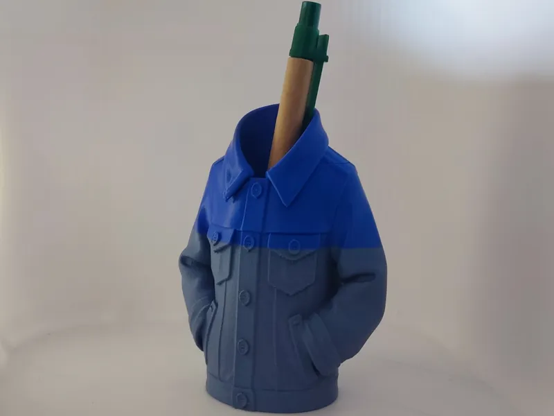 Denim Jacket Pencil Holder