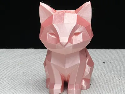 Cute Minimalist Cat – Beginner-Friendly One-Color