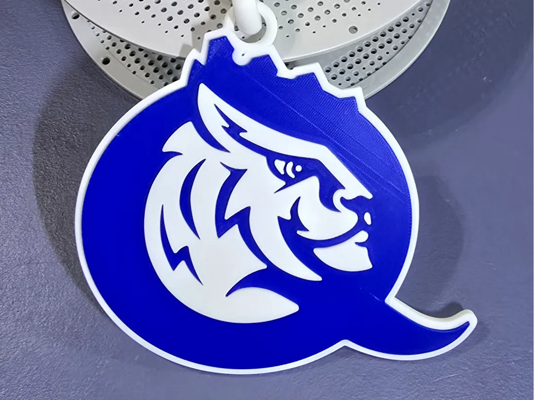 Queens Riverside Logo QUEENS V2 3D Logo 180mm series - Free 3D Print Model - MakerWorld