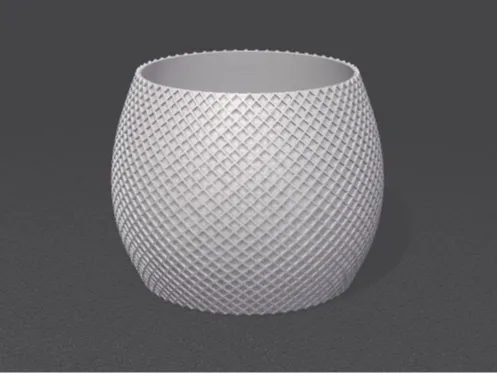 Vase X-Muster
