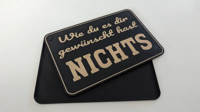 "Nichts" Geschenkbox - flach& & optimiert