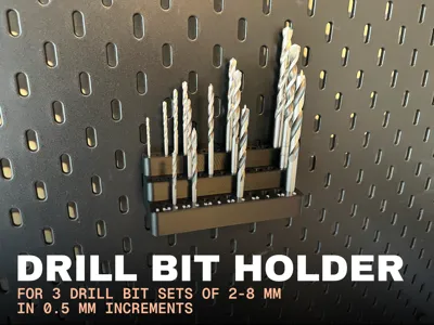 Drill Bit Holder for IKEA Skadis
