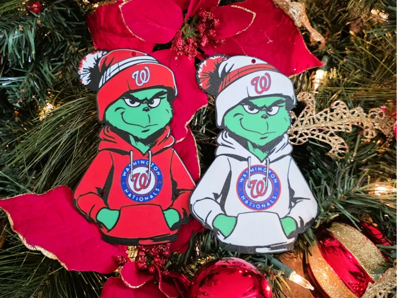Grinch Washington Nationals Christmas Ornament