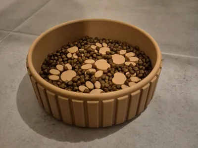 Anti-Gobble Pet Bowl "Paws"