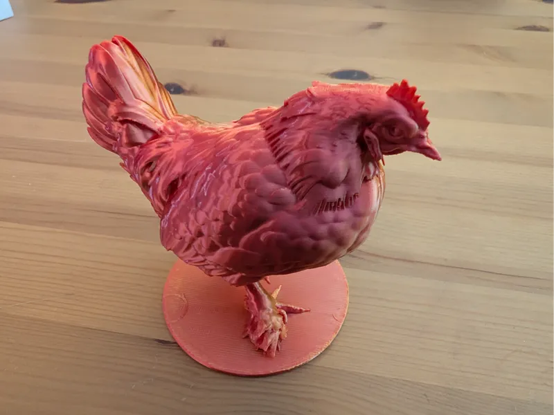 Chicken Figurine - Mille Fleur