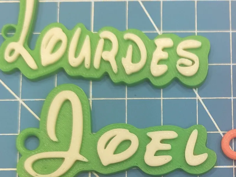 Llaveros de nombres estilo Disney