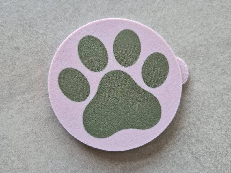 Deckel für Katzenfutterdosen mit Pfoten Abdruck