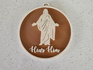 "Hear Him" Christus Ornament