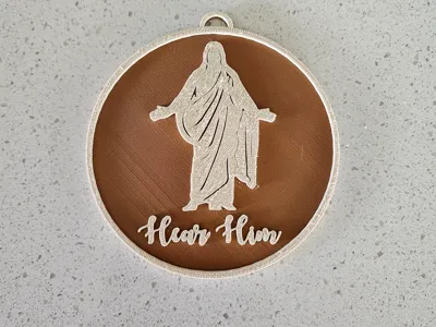 "Hear Him" Christus Ornament