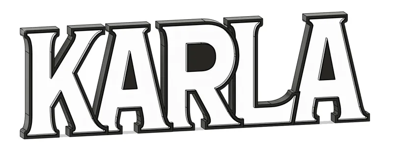 Karla LED name sign