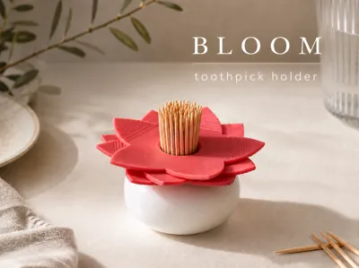 BLOOM - Toothpick Dispenser in Flower Design