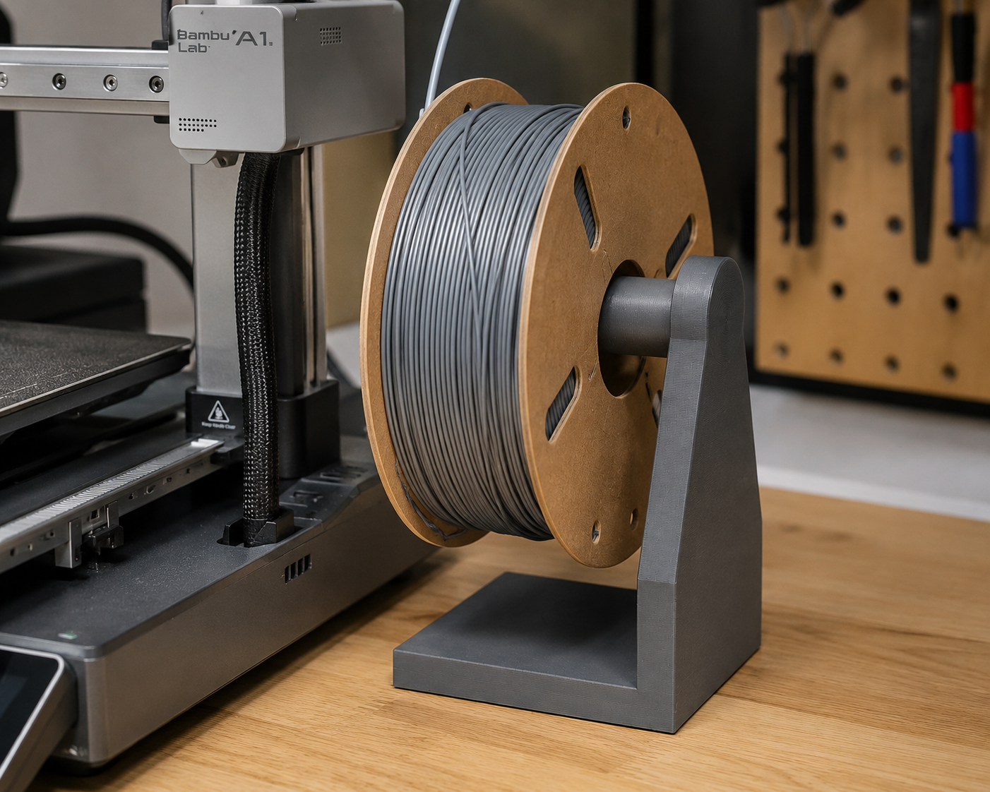 Miniatura 1 do modelo 3D Multi filament external spool holder