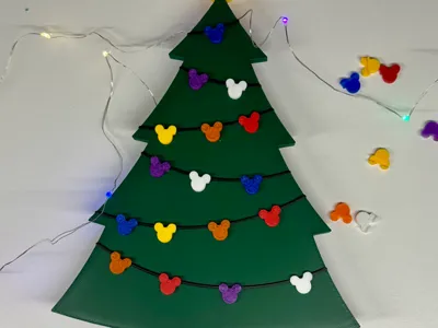 Mickey Christmas Tree Magnet
