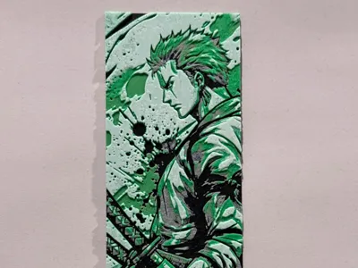 Roronoa Zoro | HueForge Bookmark