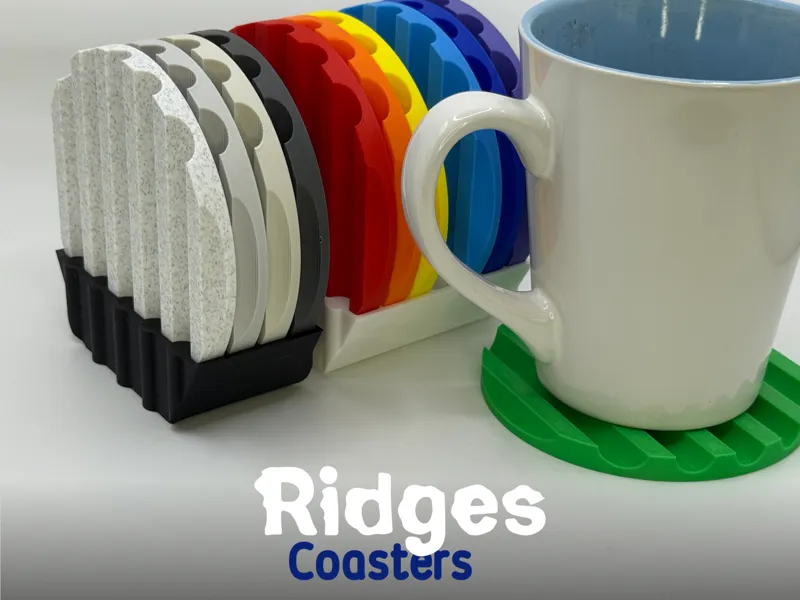 Ridges - Coasters with Trays