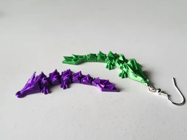 flexi dragon earrings