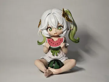 Modelo para impresión 3D: 《纳西瓜》手办 已分件 多色打印 高14cm — vista de referencia 3